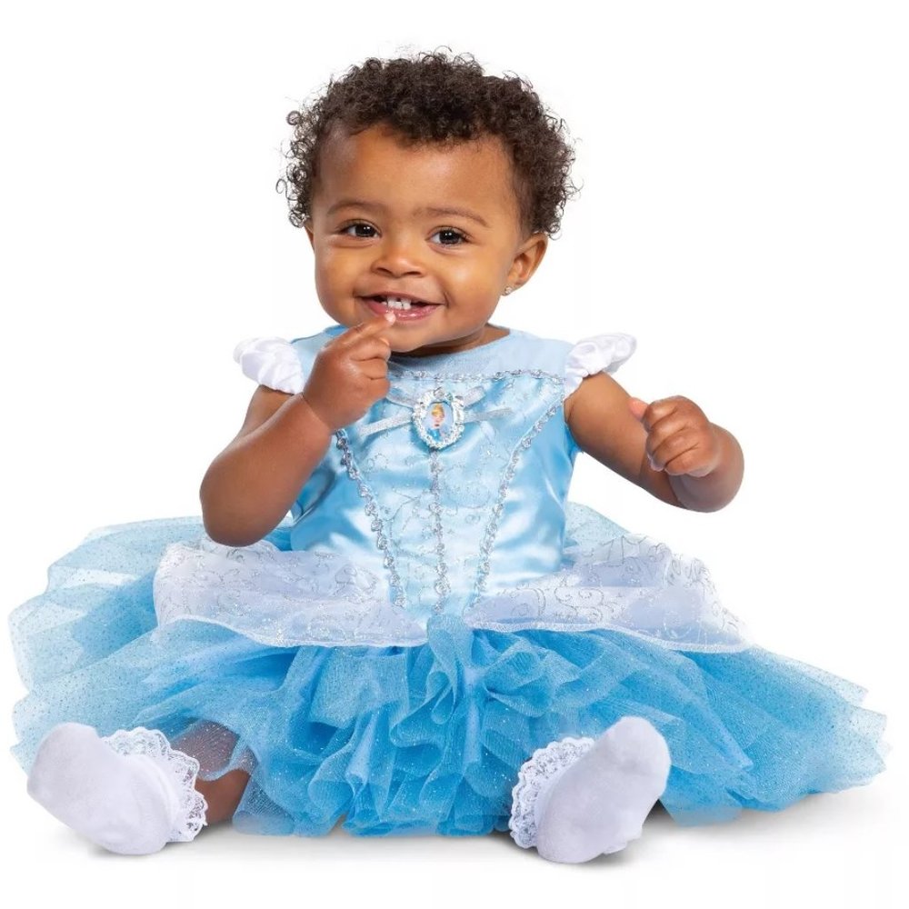 Baby Disney Princess Cinderella Halloween Costume Tutu Dress Size 6 12 18 mo NWT